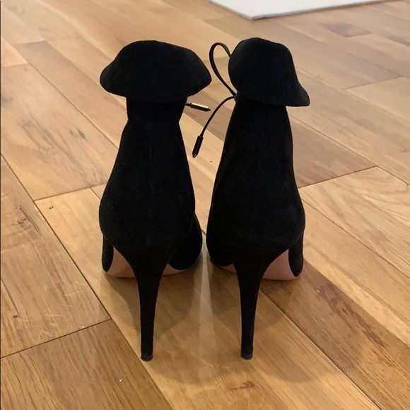 Aquazzura Black Suede Heels - Picture 4 of 5